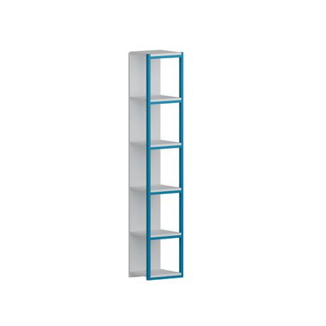 Texas 180 cm Tall Metal Manufactured Wood Bookcase - Quality, Style, and Functionality for Your Home - Just Home Furniture™