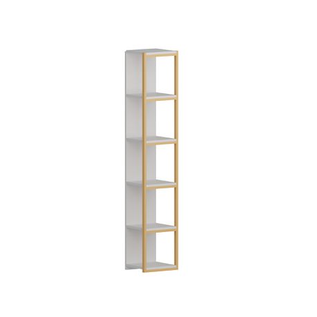 Texas 180 cm Tall Metal Manufactured Wood Bookcase - Quality, Style, and Functionality for Your Home - Just Home Furniture™
