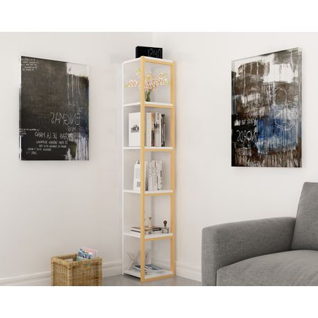 Texas 180 cm Tall Metal Manufactured Wood Bookcase - Quality, Style, and Functionality for Your Home - Just Home Furniture™
