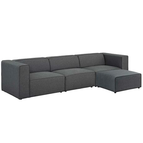The Mingle HM Grey Modern Sectional Sofa - Quality, Style, and Functionality for Your Home - Just Home Furniture™
