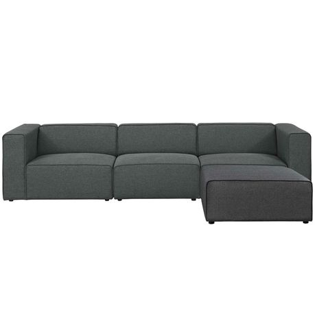 The Mingle HM Grey Modern Sectional Sofa - Quality, Style, and Functionality for Your Home - Just Home Furniture™
