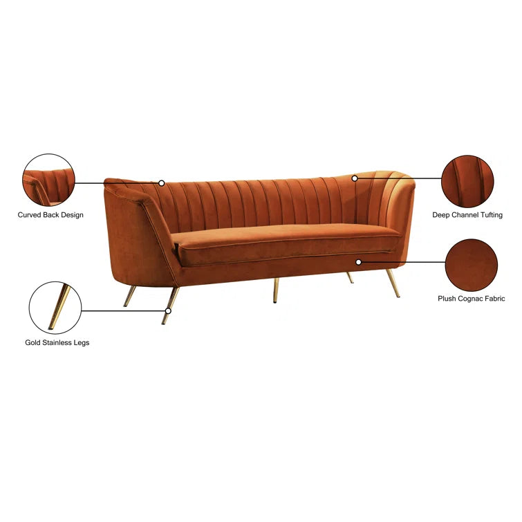 Tiberius 88'' Upholstered Sofa - Quality, Style, and Functionality for Your Home - Just Home Furniture™