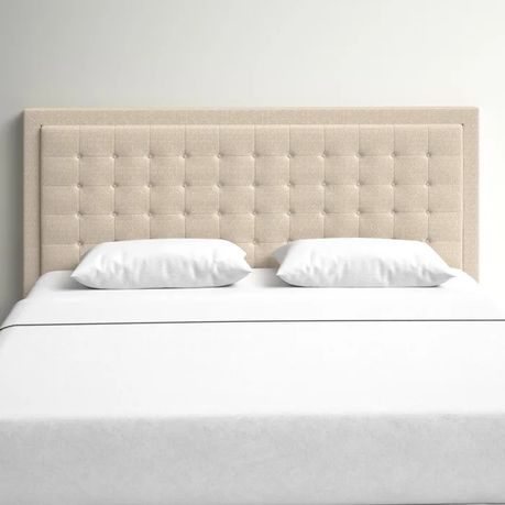 Trevoux Upholstered Headboard in Cream Beige - Quality, Style, and Functionality for Your Home - Just Home Furniture™