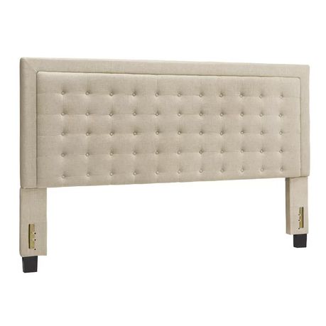 Trevoux Upholstered Headboard in Cream Beige - Quality, Style, and Functionality for Your Home - Just Home Furniture™