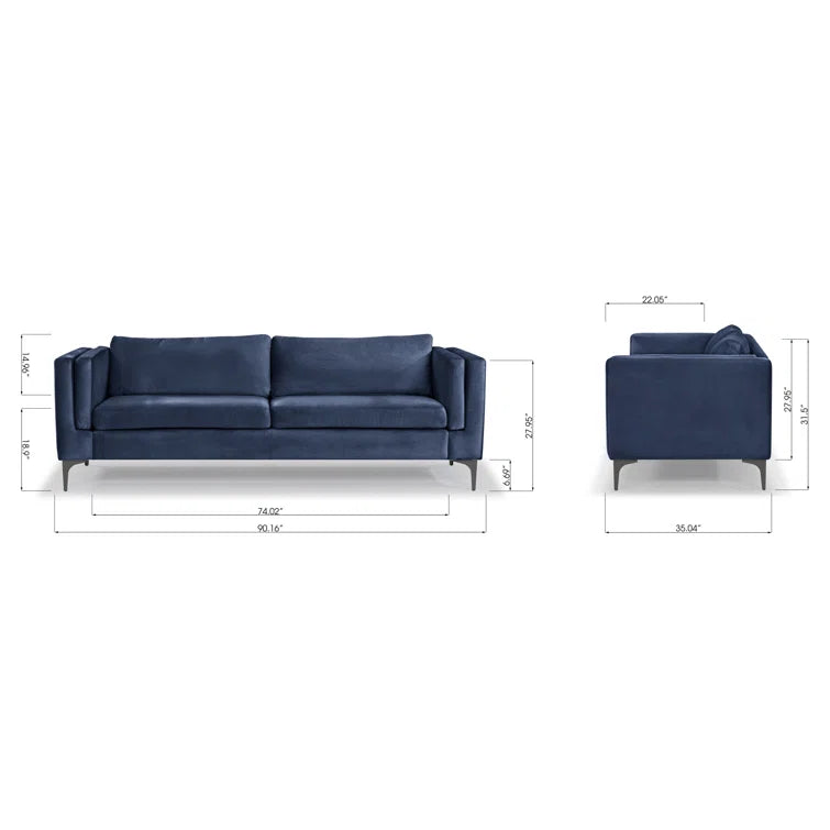 Troian 90.16'' Upholstered Sofa - Quality, Style, and Functionality for Your Home - Just Home Furniture™