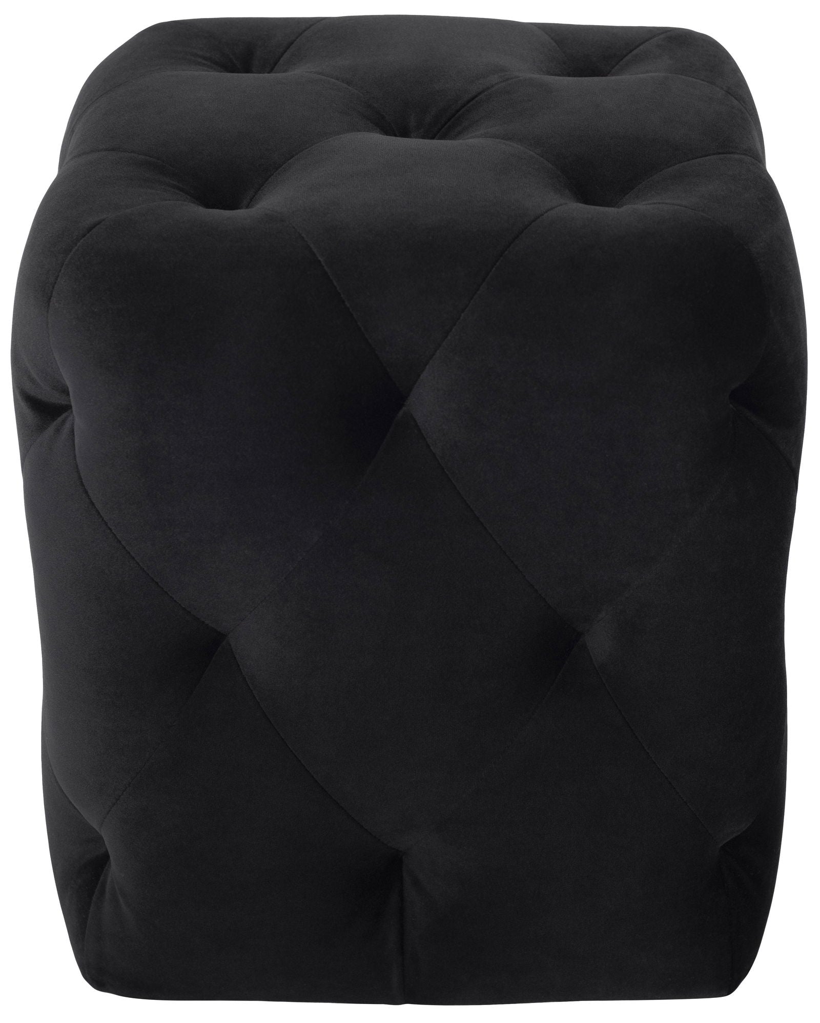 Tufty Ottoman - Black, 15in - Quality, Style, and Functionality for Your Home - Just Home Furniture™