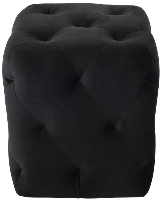 Tufty Ottoman - Black, 15in - Quality, Style, and Functionality for Your Home - Just Home Furniture™