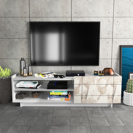 Valantina Media Console - Quality, Style, and Functionality for Your Home - Just Home Furniture™