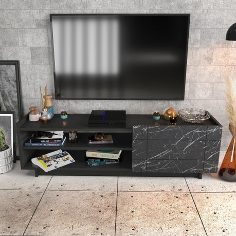 Valantina Media Console - Quality, Style, and Functionality for Your Home - Just Home Furniture™