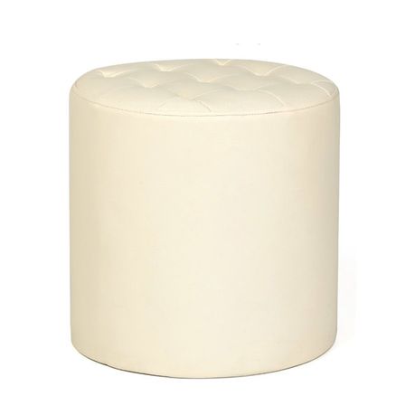 Vegan Leather Round Ottoman - Quality, Style, and Functionality for Your Home - Just Home Furniture™
