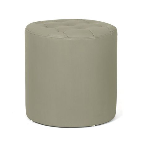 Vegan Leather Round Ottoman - Quality, Style, and Functionality for Your Home - Just Home Furniture™