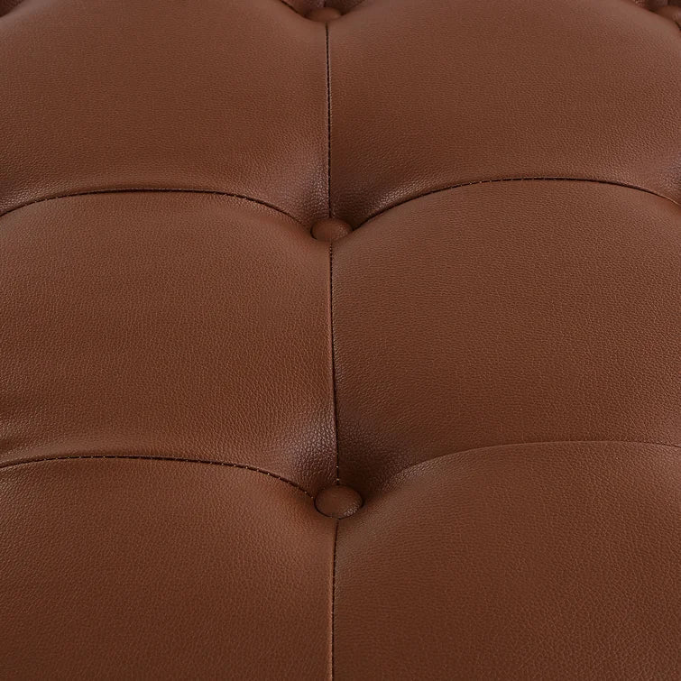 Vegan Leather Storage Ottoman - Quality, Style, and Functionality for Your Home - Just Home Furniture™