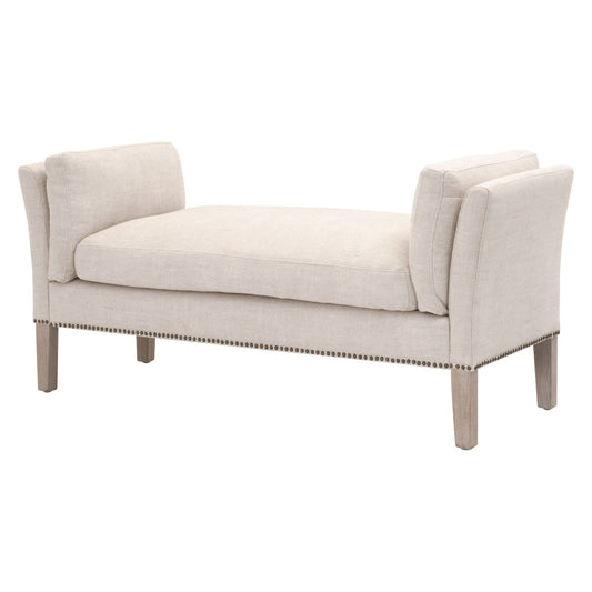 Warner Bench, Bisque French Linen - Quality, Style, and Functionality for Your Home - Just Home Furniture™