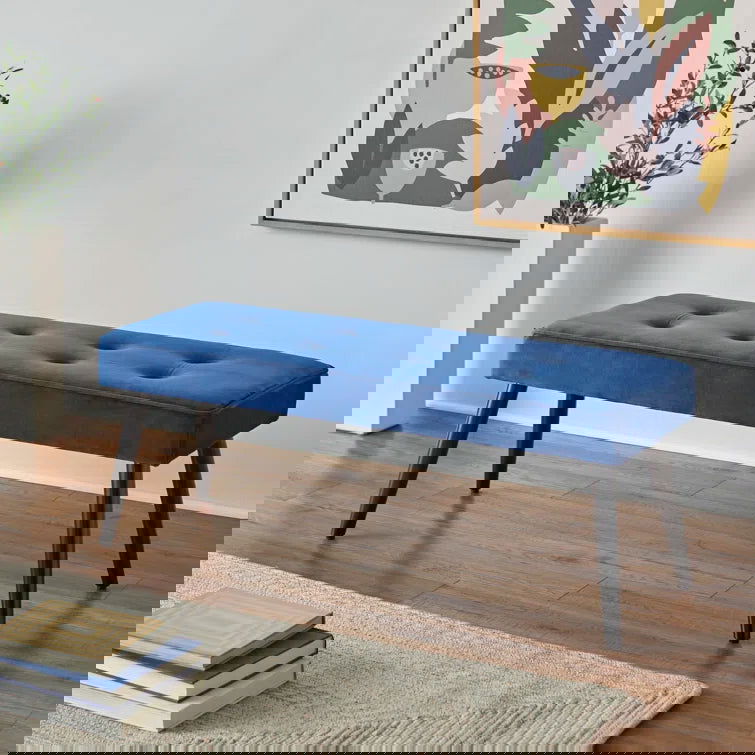 Yashika Velvet Upholstered Bench - Quality, Style, and Functionality for Your Home - Just Home Furniture™