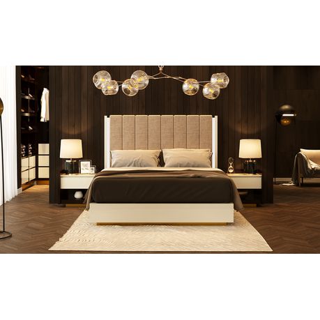 Zarri Cream Velvet Headboard - Quality, Style, and Functionality for Your Home - Just Home Furniture™