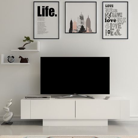 Ekol Wide TV Unit with Floating Stands