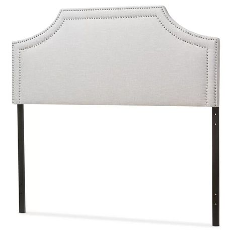 Albee Edenbrook Upholstered Headboard in Light Grey Beige - Just Home Furniture