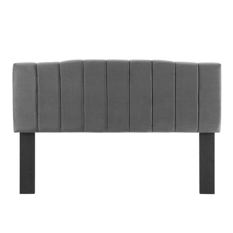 Arnett Grey Upholstered Headboard - Just Home Furniture