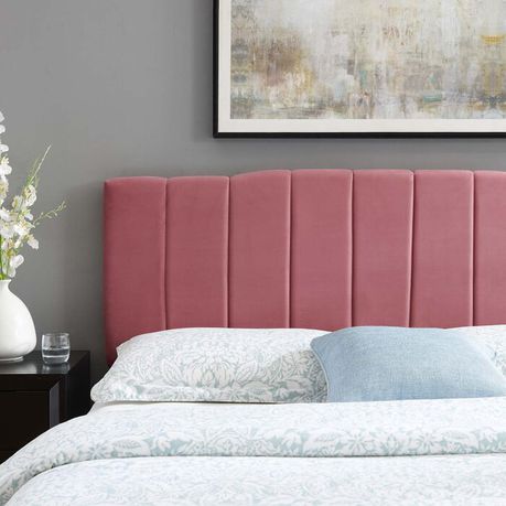 Arnett Pink Upholstered Headboard - Just Home Furniture